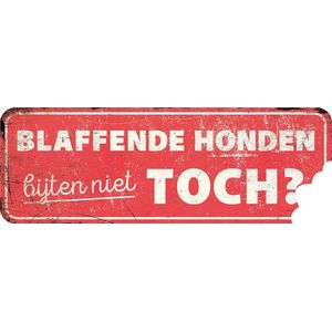 D&d Home - Waakbord - Hond - Waarschuwingsbord General 3 Nl 40x13x0,3cm Rood - 1st