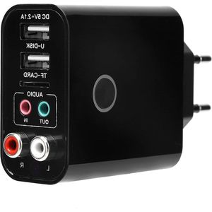 2-in-1 Bluetooth 5.0-Sender und -Empfänger Wireless-Bluetooth-Adapter mit Niedriger Latenz für TV/Auto/Heim-Stereoanlage 110-240V(EU)