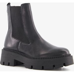 Tamaris leren dames chelsea boots zwart - Maat 39