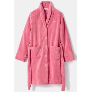 Woody kamerjas dames doorknoop - roze - 252-10-MOL-C/404 - maat L