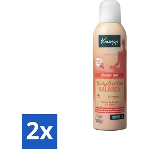 2 x Kneipp - Douche schuim - Body & Mind Balance - Iris & Vetiver - 200 ml - Douche Foam - Ontspanning - Balans - Iris - Vetiver