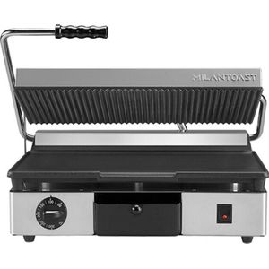 MilanToast Contactgrill Glad/Geribbeld 420077 - Horeca & Professioneel