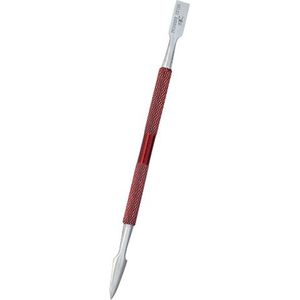 Belux Surgical Instruments / Bokkepootje - Manicure en Pedicure - Dubbelzijdig - Cuticle Pusher - Rood - 12 cm + 13 cm