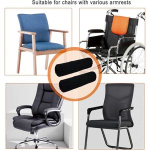 ANMI-Rolstoelarmleuningkussens - Rolstoelarmleuninghoezen - 2 stuks - Traagschuim - Zacht - Ondersteunt de druk en vermindert pijn - Geschikt voor rolstoelen, bureaustoelen, transportstoelen, scooters