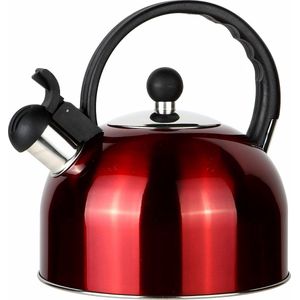 Waterkoker theeketel 2,5 liter gemaakt van hoogwaardig roestvrij staal inductieketel theemaker met fluitend geluid, geschikt voor alle soorten fornuizen, klassieke fluitketel