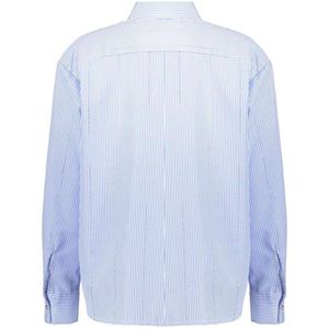 Geisha - 53821-70 - Blouse - Blue-Offwhite - Streeppatroon