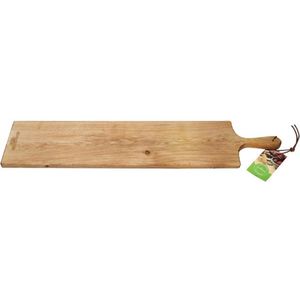 De Smikkelplank - Serveerplank XXL - Eikenhout - L100 x B20 x H2,5 - Borrelplank - Tapasplank – Hapjesplank