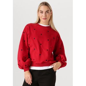Ydence Sweater Hearts Truien & vesten Dames - Sweater - Hoodie - Vest- Rood - Maat XS