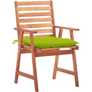 vidaXL Tuinstoelen 2 st met kussens massief acaciahout - Tuinstoel - Tuinstoelen - Tuin Stoel - Tuin Stoelen