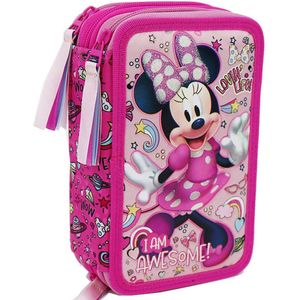 Disney Minnie Mouse gevulde meisjes etui 3 vaks