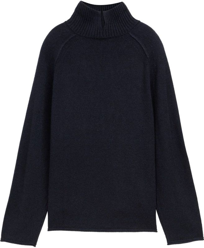 TOM TAILOR - Trui - Navy - Knitwear - Lange Mouw - Losse Pasvorm