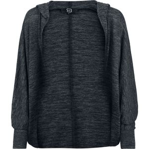 R.E.D. Rock-Engineered Design grijs gemêleerd vest met capuchon - Dames - M