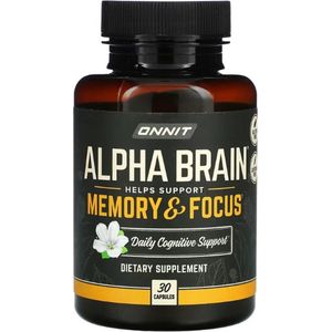 Onnit - Alpha Brain - Memory & Focus - 30 capsules