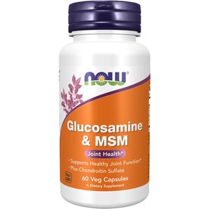 Now Foods Glucosamine & MSM - 180 Capsules - Voedingssupplement