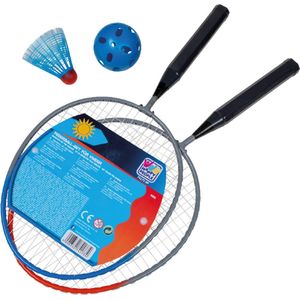 Badminton set voor kinderen met shuttle en bal - voordelige badminton set speelgoed