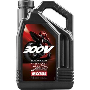 motul 10w40 100% synthetische 300v fabrieksolie voor 4-taktmotoren in 4l nieuw