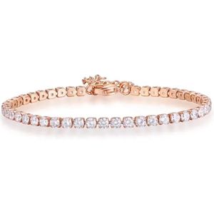 Tennisarmband - Rosé goud - Dames armband - Cadeautje voor haar -