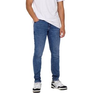 Only & Sons Heren Jeans Broeken ONSLOOM SLIM 6756 slim Fit Blauw 31W / 30L Volwassenen