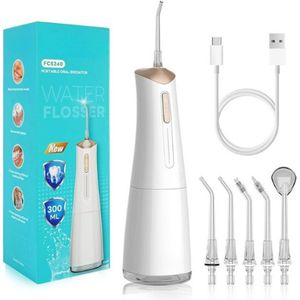 Waterflosser - Grondige en Zachte Mondreiniging - Voor Tanden, Tandvlees en Beugels - Draadloos en Efficiënt Design - Dagelijkse Mondverzorging Thuis of Onderweg - Fris en Gezond Gebit