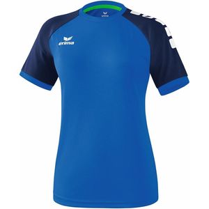 Erima Zenari 3.0 SS Shirt Dames Sportshirt - Maat S  - Vrouwen - blauw/wit