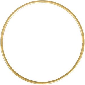 Set van 10 Metalen ringen Ø10cm goud