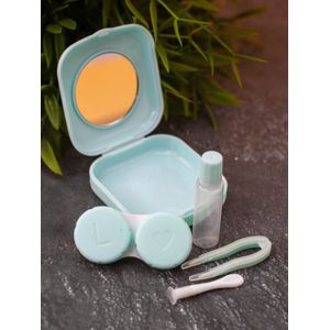 Lenzendoosje - MINT GROEN - 5 delig - Inclusief Pincet en Spiegel