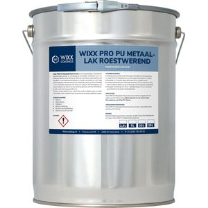 Wixx PRO PU Metaallak Roestwerend - 5L - RAL 7042 | Verkeersgrijs A