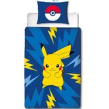 Pokémon Dekbedovertrek, Power - Eenpersoons - 140 x 200 cm - Katoen