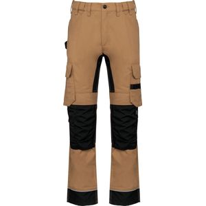 WK. Designed To Work Gerecycleerde performance heren werkbroek WK743 - Camel / Black - 58 NL (52 FR)