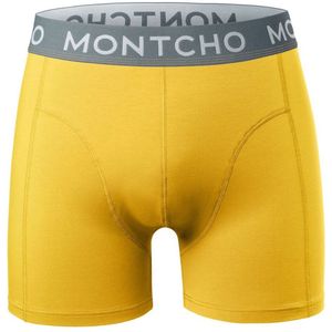 MONTCHO - Dazzle Series - Boxershort Heren - Onderbroeken heren - Boxershorts - Heren ondergoed - 1 Pack - Yellow - Heren - Maat M