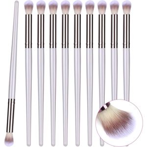 Wimperreinigingsborstels, 10 stuks wimpershampoo reinigingsborstels voor wimperverlenging, zachte gezichtsmake-up remover gereedschap, wimperbenodigdheden (wit)