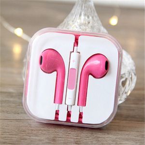 Hoofdtelefoon - 3.5 mm aux aansluiting - Oortelefoon met Microfoon - Koptelefoonaansluiting - Stereo - Roze