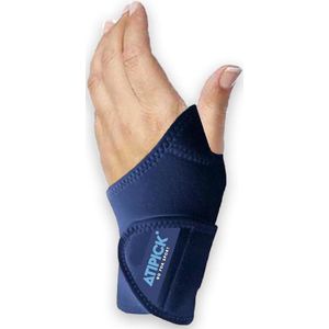 Atipick Elastische Polsbrace Links Neopreen Zwart One-size