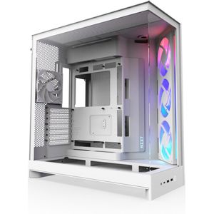 NZXT - H9 Flow RGB - Midi Tower Behuizing - Zwart - Glas