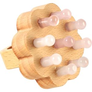 Allecto plus - Hoofdhuidmassage Kam voor Haargroei - Roze Haar Massager Douche Haarborstel