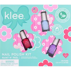 Kleed Naturals - Pixie Bloemen - 3-delige mini Nagellakset