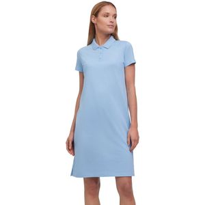 FALKE Basic Pique Polo Dress zacht comfortabel katoen jurk dames blauw - maat XS