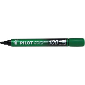 Pilot - Permanent Marker 100 - Groen - 1 stuks