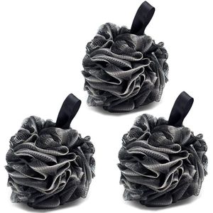 Azomor® Set van 3 Luxe Dubbel Mesh Bad Spons voor Zachte en Grondige Reiniging