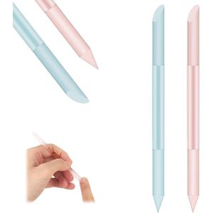 Nagelriemduwer en Nagelvijl Set - 2 stuks Vrouwen Professionele Nagelriemverzorging Set met Nagelriemstok Polijstmachine voor Natuurlijke Nagels