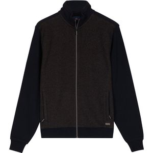 Baileys - Heren Sweatvest - Jacquard - Regular fit - Katoenmix Vest - Camel - 522250-85