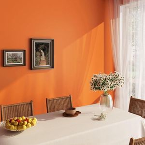 Allecto Plus - Oranje Effen Zelfklevende Folie 60cm x 5m - Decoratieve Meubel Vintage Film - Kinderen Kast Tafel Badkamer