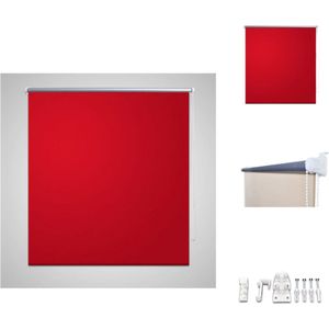 vidaXL Verduisterende Rolgordijnen - 100x230 - Rood - Jaloezie