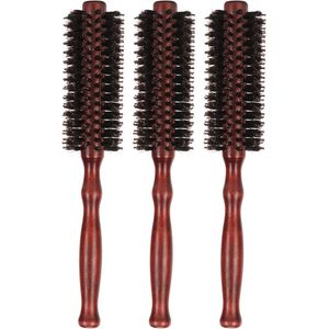 Roll Hair Brush 3 Stuks - Ronde Borstel voor Hoog Temperatuurbestendig en Antistatisch Haar - Medium Formaat Borstel voor Salongebruik