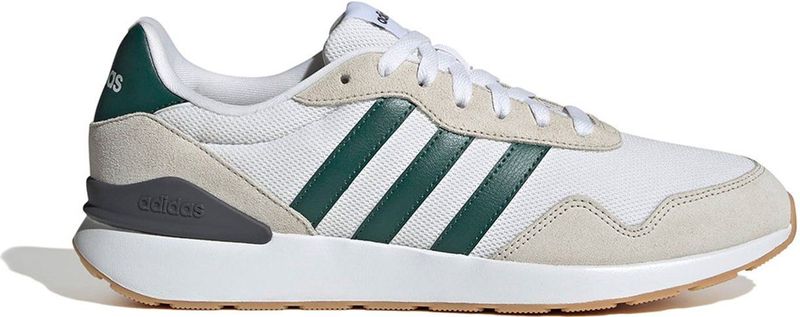 adidas - RUN 60S 4.0 - Sneakers - Cloud White/Collegiate Green/Grey One - Sportief