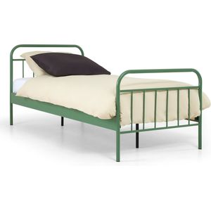 Beter Bed Alex Metalen Bedframe - Kinderbed - 90x200cm - Groen