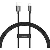 Baseus - Universele USB naar Type C kabel - Geschikt voor o.a. Samsung en andere apparaten - 1 Meter - 100W - Zwart