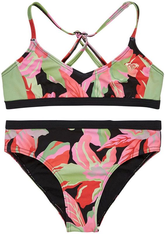 Roxy - Active Rg-collectie - Tweedelige Zwemset - Meisjes - Gerecycled Polyester - Sportieve Vorm