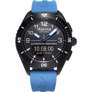 Alpina AlpinerX Alive AL-284LBBW5AQ6 Horloge - Rubber - Blauw - Ø 46 mm