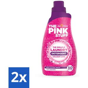 The Pink Stuff - Wasgel - Gekleurde was - Wasmiddel - 30 Wasbeurten - 960ml - Voordeelverpakking - 2 stuks